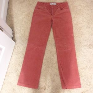 J Crew Corduroy bootleg pants.